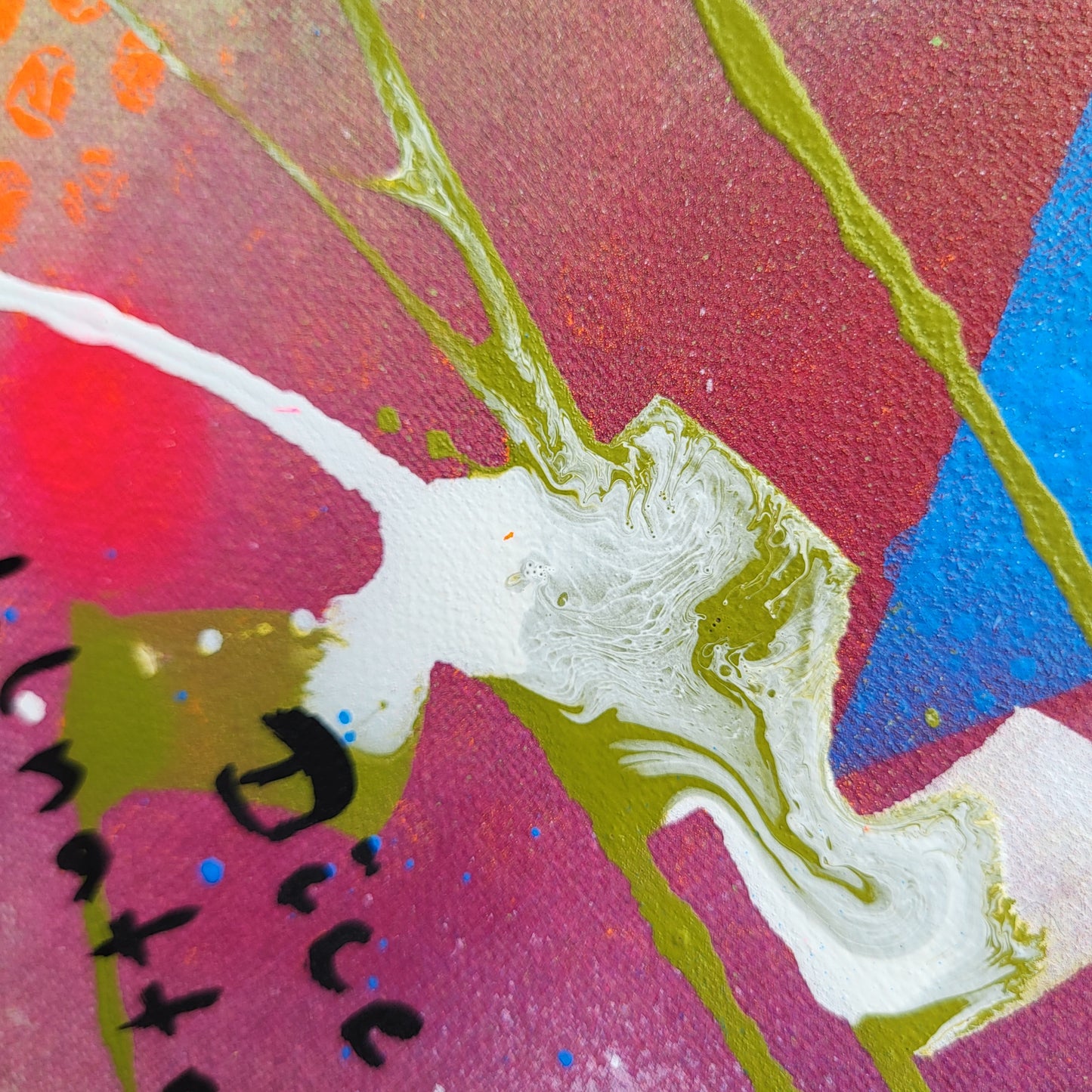 Original Wandkunst: Würfelnatter