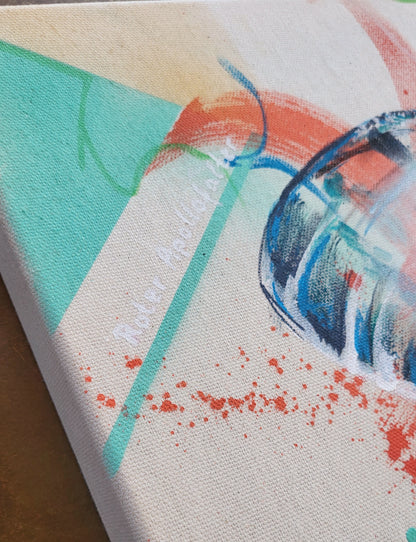 Original Wandkunst: Roter Apollo