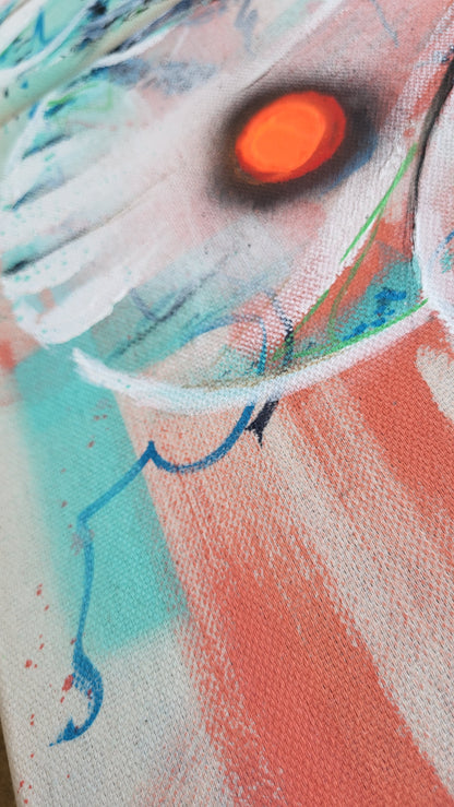 Original Wandkunst: Roter Apollo