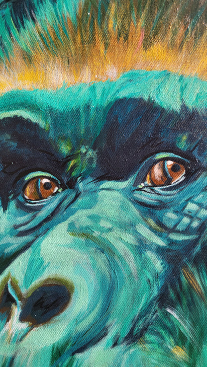 Original Wandkunst: Love, Life and Gorillas