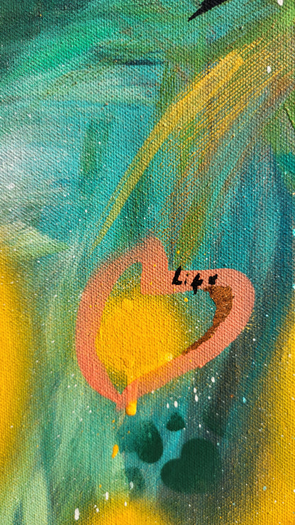 Original Wandkunst: Love, Life and Gorillas