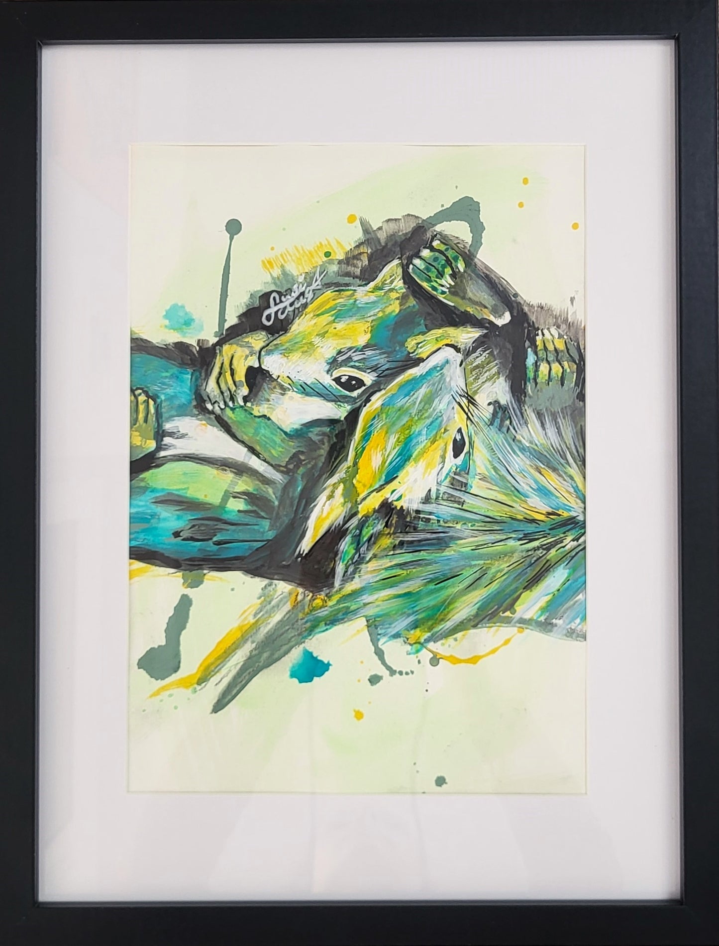 Original Wandkunst: "Chillin´" - Eichhörnchenmotiv