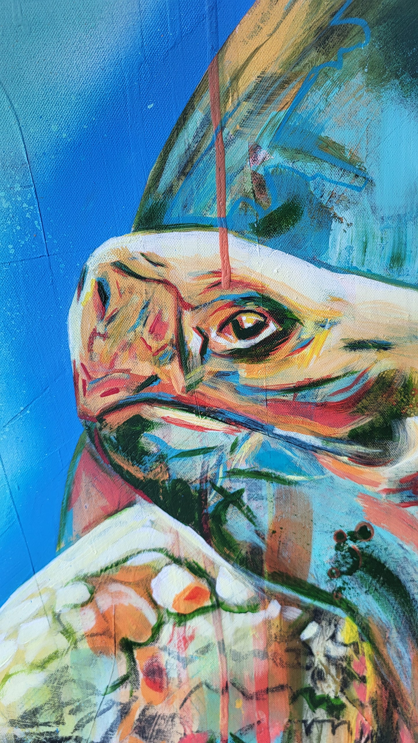 Original Wandkunst: Galapagos Schildkröte