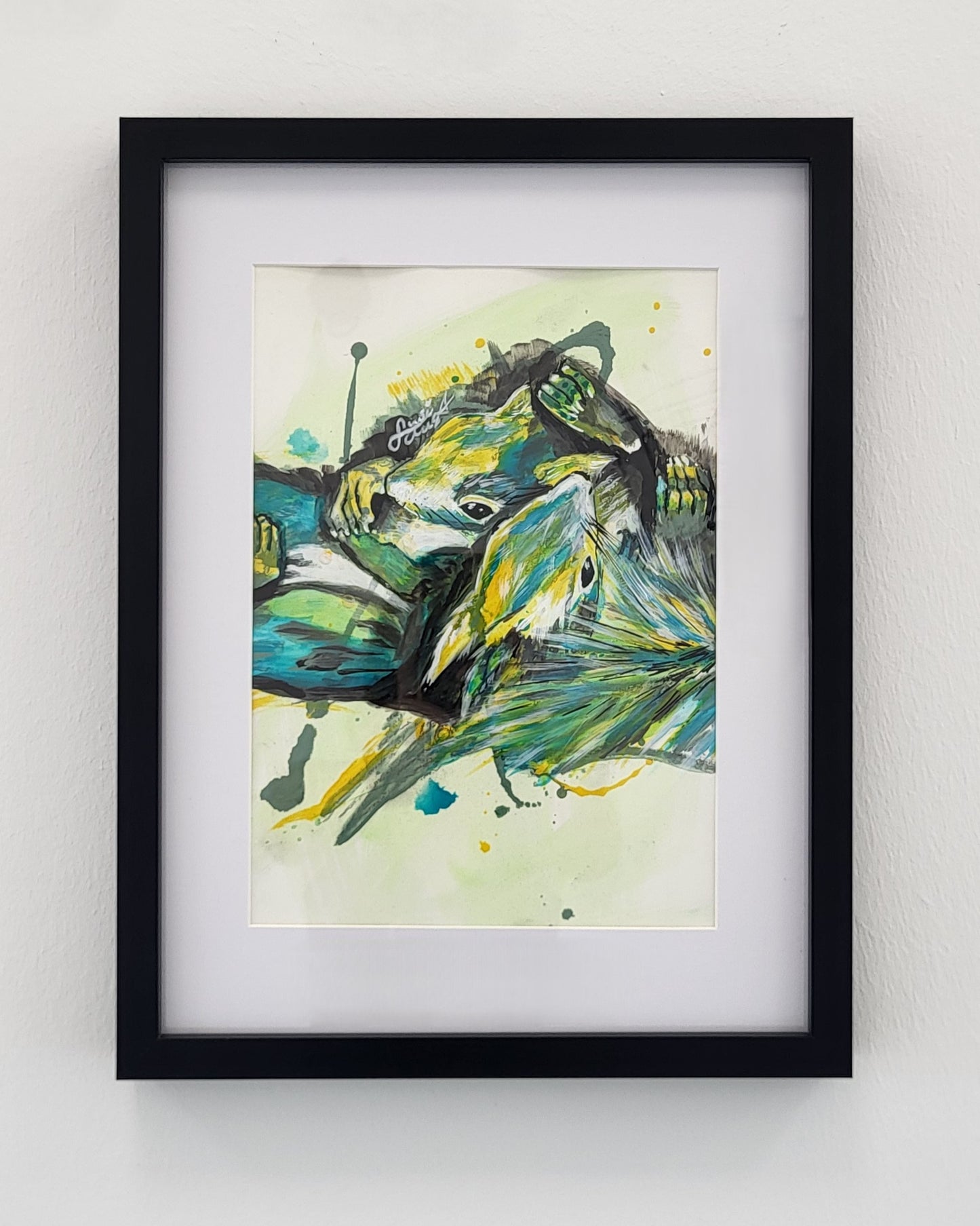 Original Wandkunst: "Chillin´" - Eichhörnchenmotiv