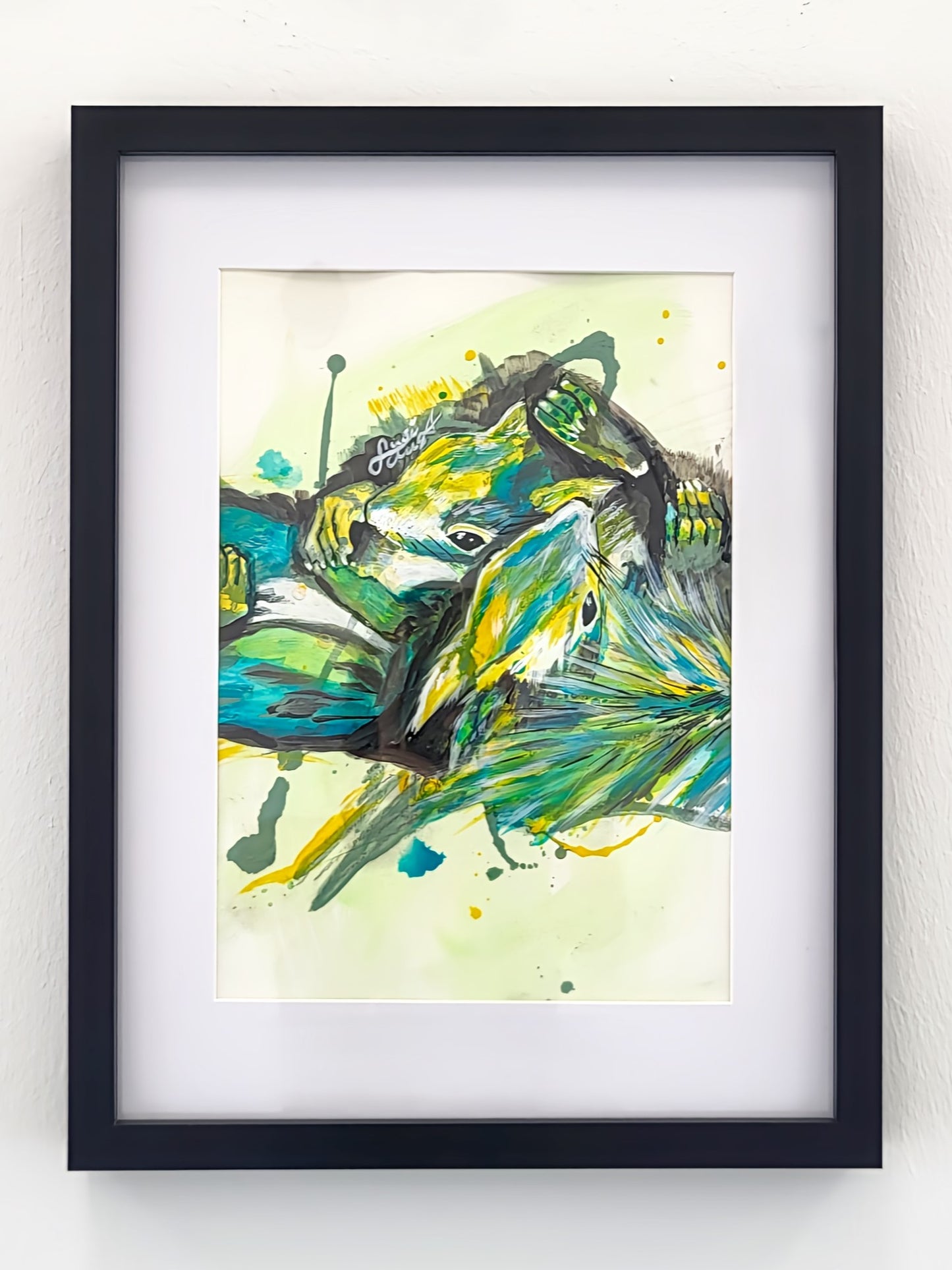Original Wandkunst: "Chillin´" - Eichhörnchenmotiv