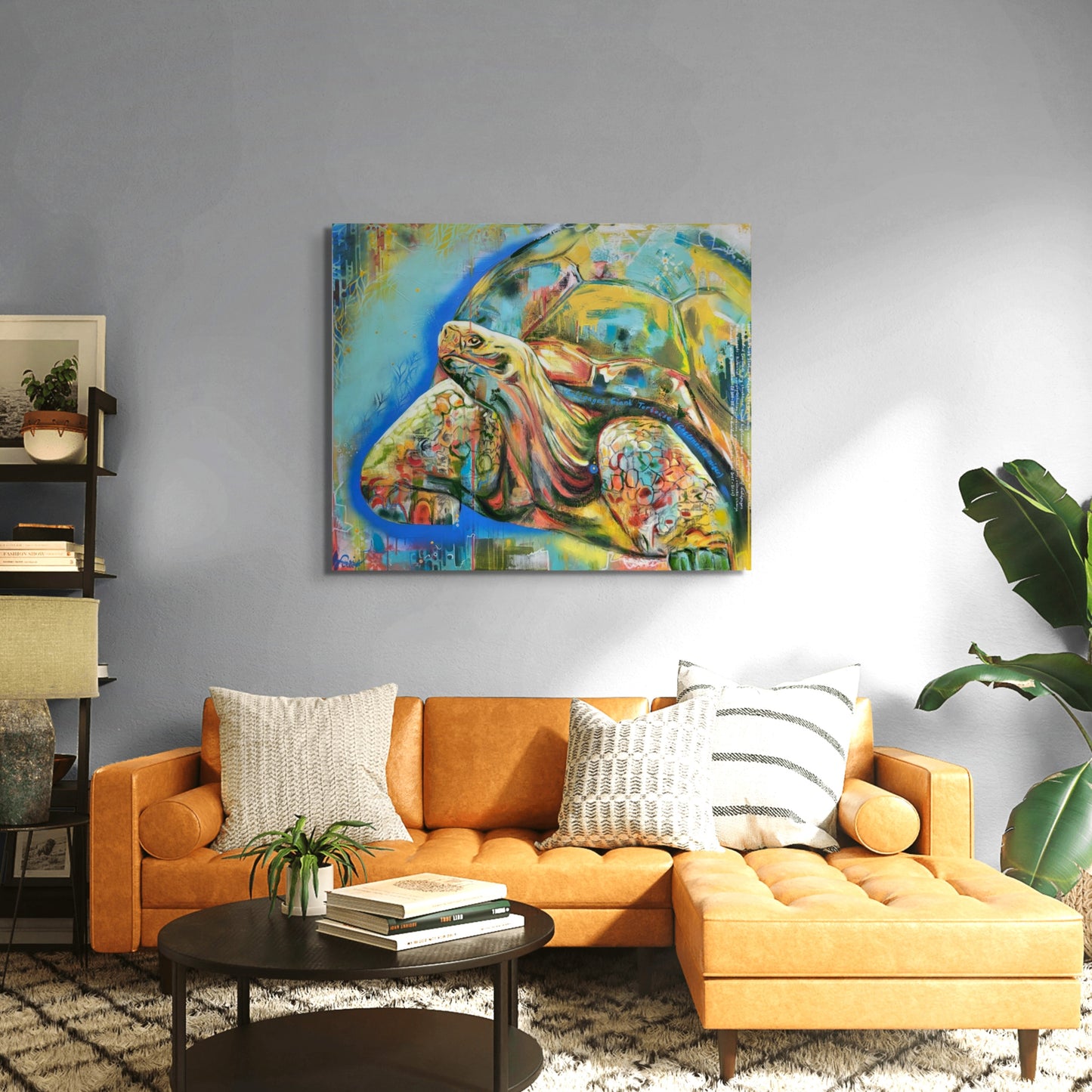 Original Wandkunst: Galapagos Schildkröte
